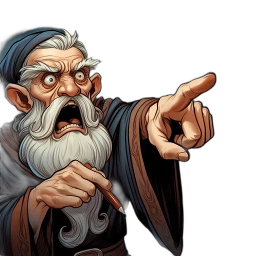 staff, fantasy art, concept art, comic book art transparent PNG cut-out