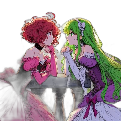 crown, dress, concept art, anime transparent PNG cut-out