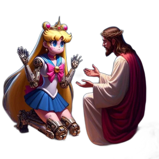 crown, concept art, pixel art, vaporwave transparent PNG cut-out