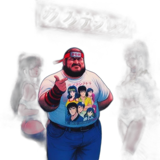 jacket, concept art, comic book art, vaporwave transparent PNG cut-out