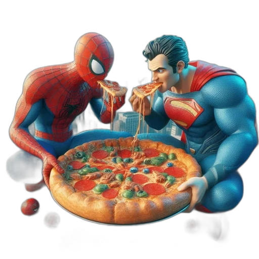 food, concept art, comic book art, pixel art transparent PNG cut-out