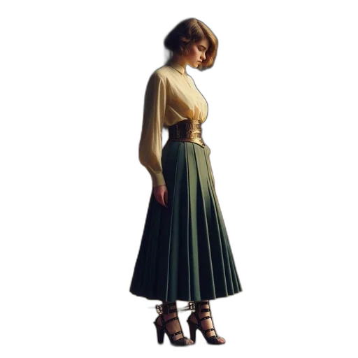 dress, staff, shoes, concept art transparent PNG cut-out