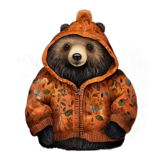 jacket, animal, concept art, 3d render transparent PNG cut-out