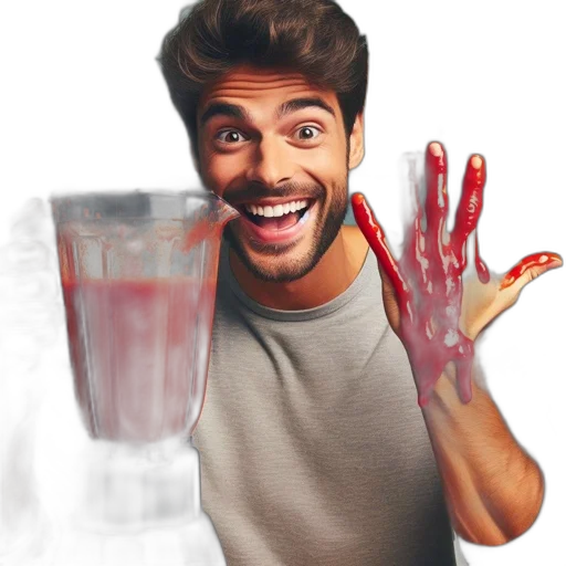 food, creature, bottle, face transparent PNG cut-out