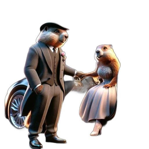 car, animal, dress, concept art transparent PNG cut-out