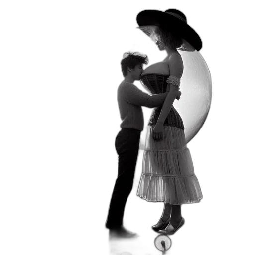 dress, umbrella, hat, photorealistic transparent PNG cut-out