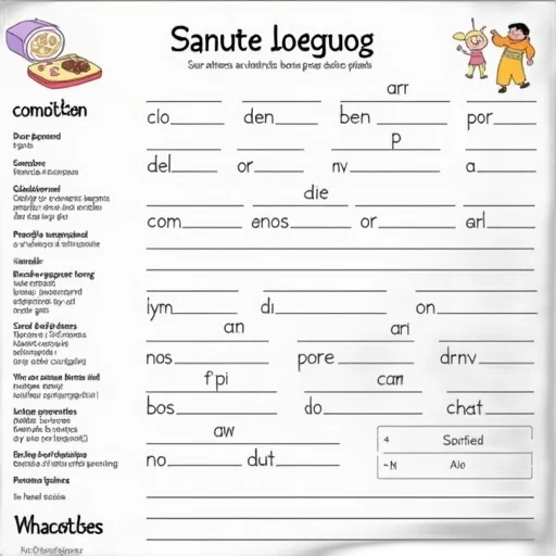 spanish, verbs, worksheet, activity transparent PNG cut-out