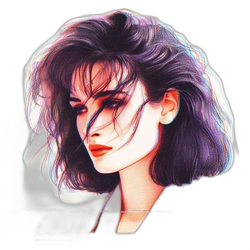 hair, face, jacket, mask transparent PNG cut-out