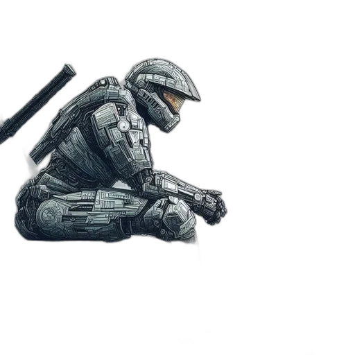 robot, weapon, sword, concept art transparent PNG cut-out