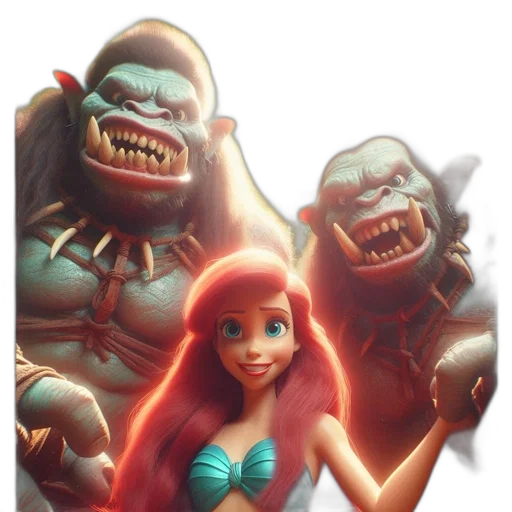 creature, face, dress, concept art transparent PNG cut-out