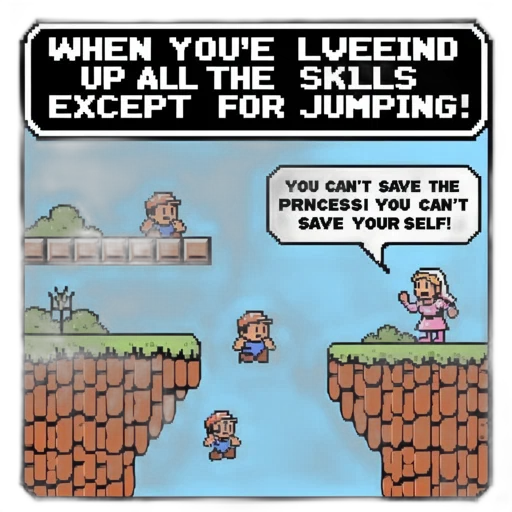 pixel art, comic book art, underwater, mario transparent PNG cut-out