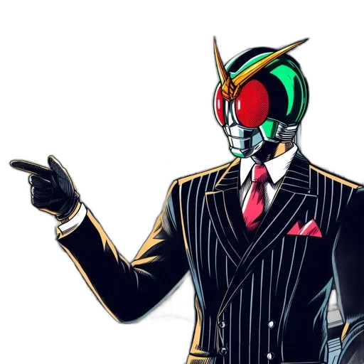 robot, mask, jacket, concept art transparent PNG cut-out