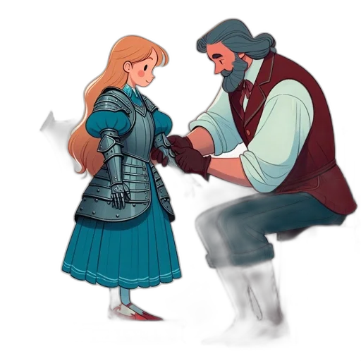 dress, sword, jacket, concept art transparent PNG cut-out
