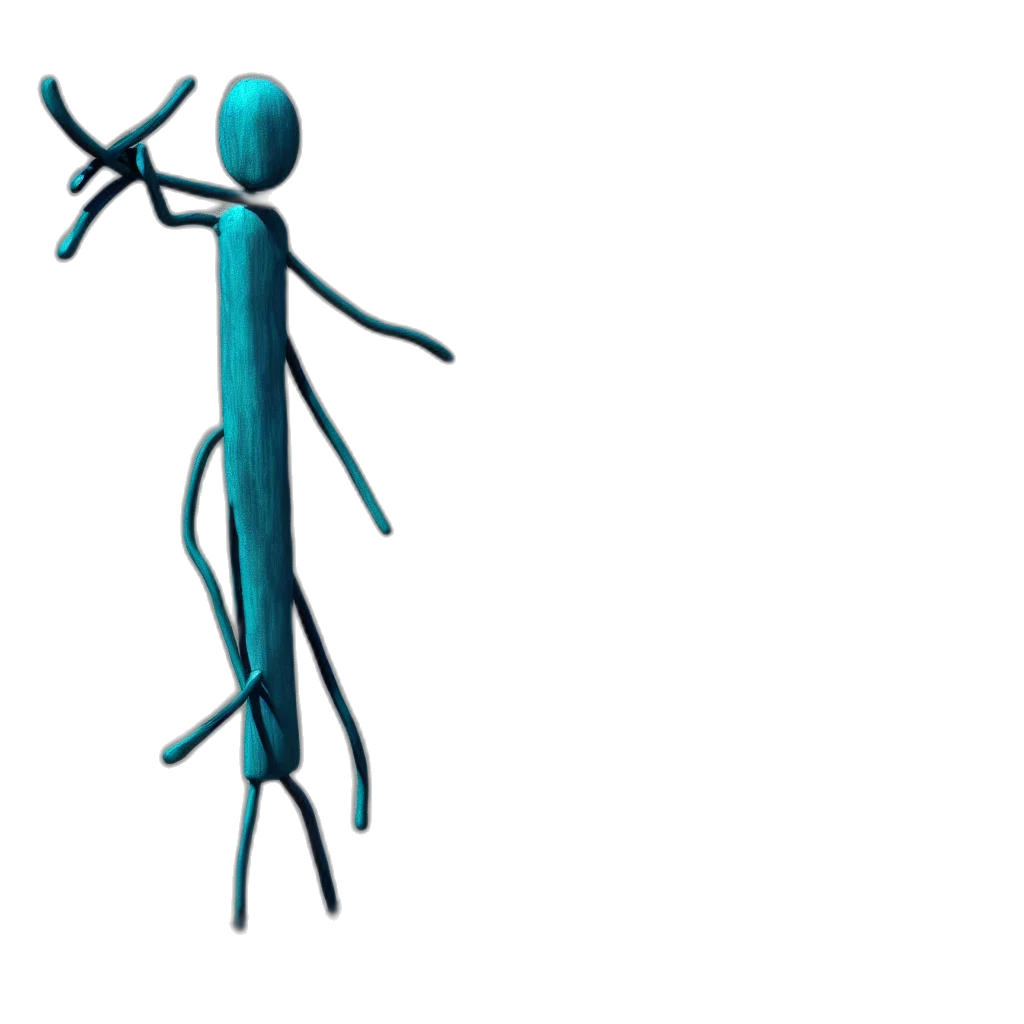 staff, robot, creature, weapon transparent PNG cut-out