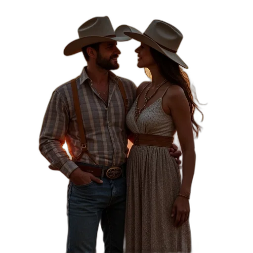 hat, dress, photorealistic, 3d render transparent PNG cut-out