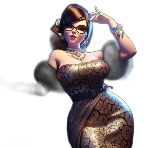 dress, staff, concept art, fantasy art transparent PNG cut-out
