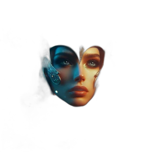 face, mask, jewelry, crown transparent PNG cut-out