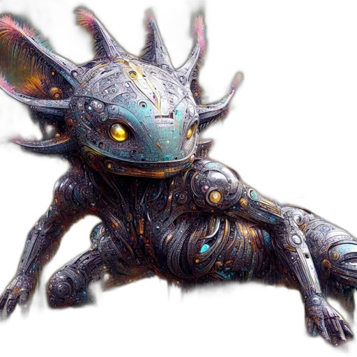 dragon, creature, animal, staff transparent PNG cut-out