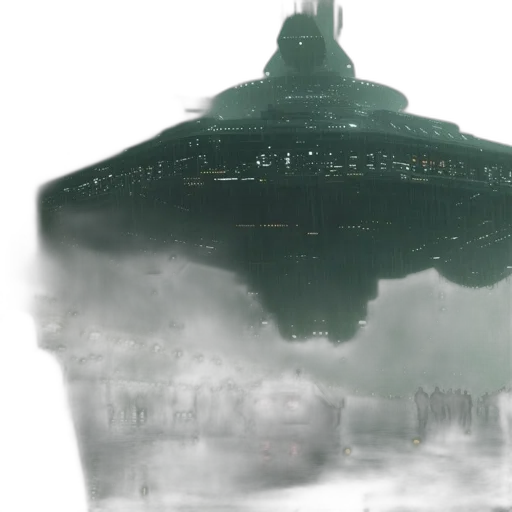 concept art, 3d render, fog, outer space transparent PNG cut-out
