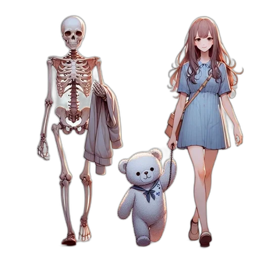 concept art, 3d render, fantasy art, anime transparent PNG cut-out