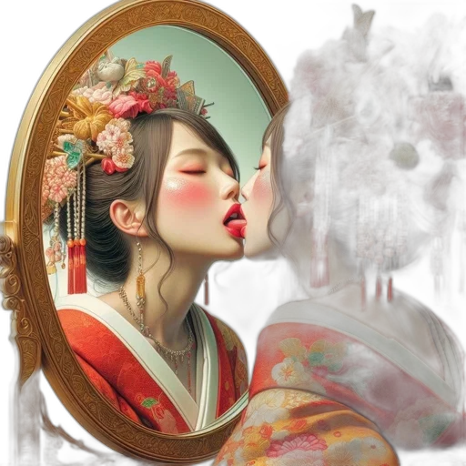 face, photorealistic, oil painting, fantasy art transparent PNG cut-out