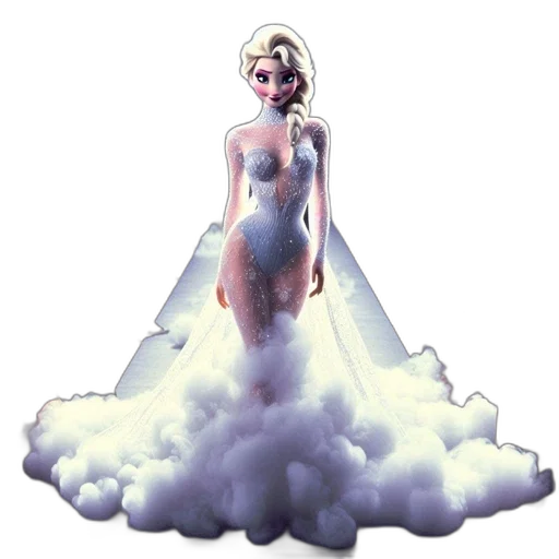 dress, concept art, pixel art, 3d render transparent PNG cut-out