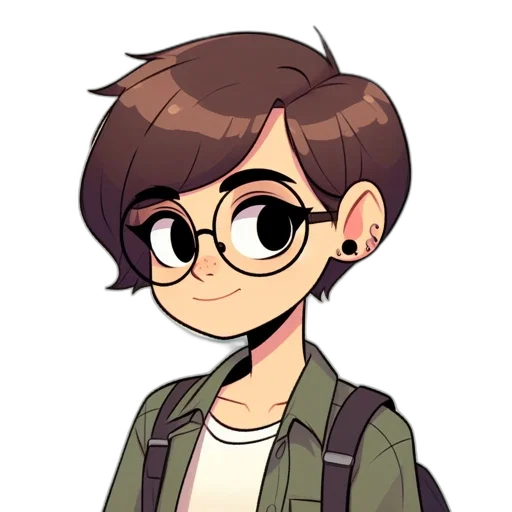 staff, jacket, face, creature transparent PNG cut-out