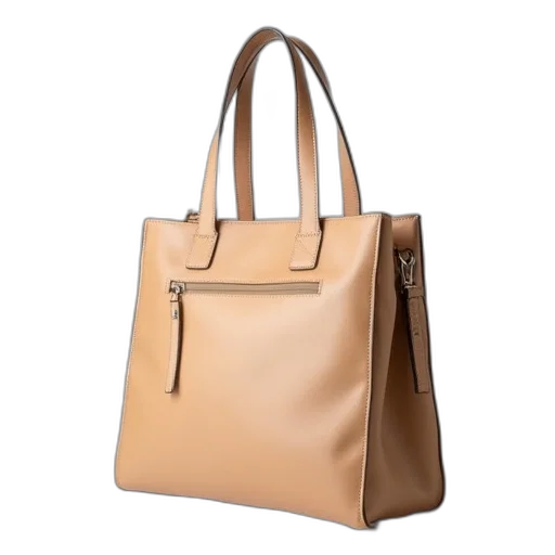 earth tones, beige, leather, tote transparent PNG cut-out