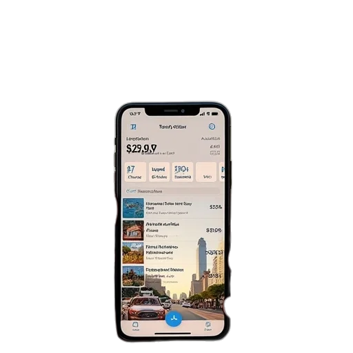 iphone, trip, planner, shows transparent PNG cut-out