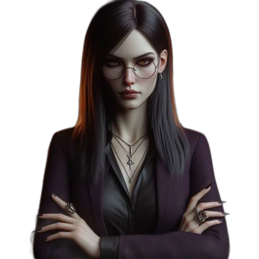 staff, jewelry, face, jacket transparent PNG cut-out