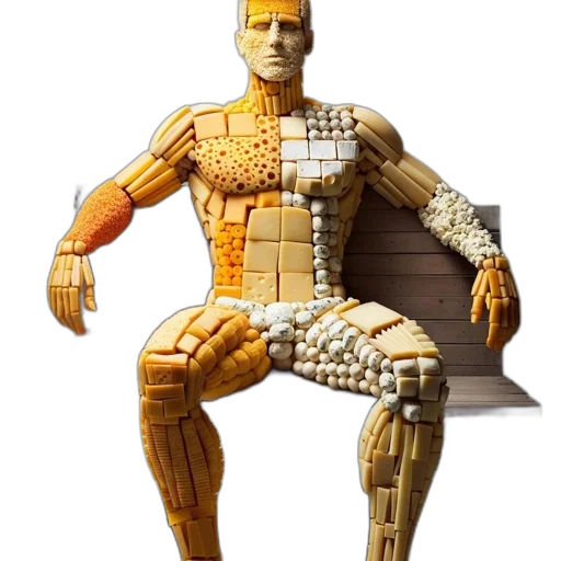 robot, furniture, food, 3d render transparent PNG cut-out