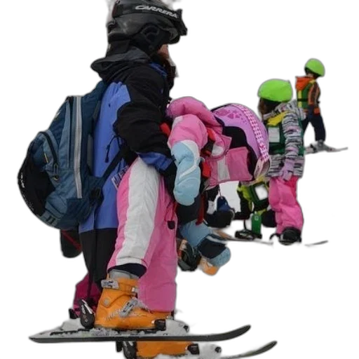 jacket, snow, group, children transparent PNG cut-out