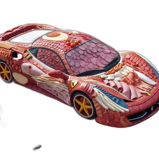 car, weapon, shoes, food transparent PNG cut-out