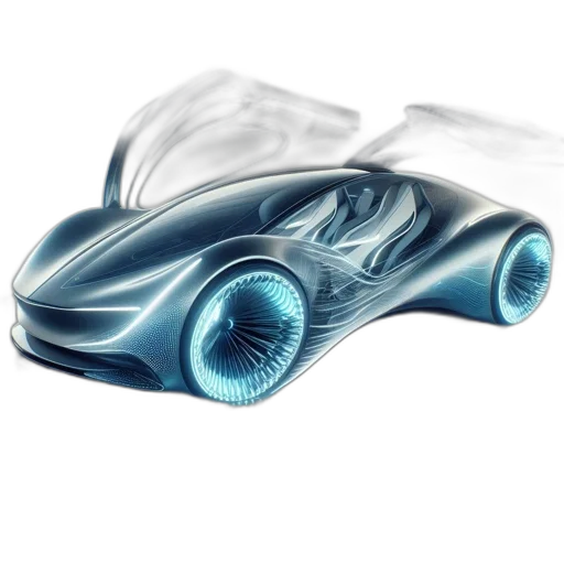 car, concept art, 3d render, photorealistic transparent PNG cut-out