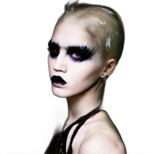 hair, face, mask, creature transparent PNG cut-out