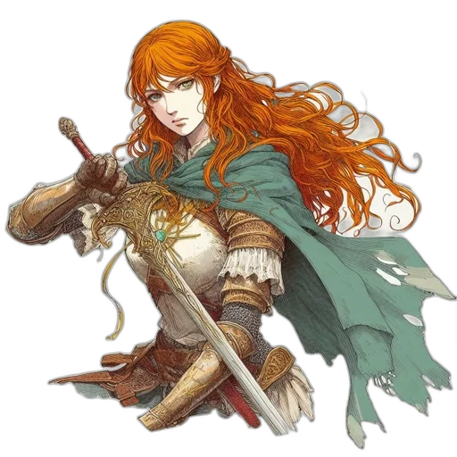 sword, staff, weapon, fantasy art transparent PNG cut-out