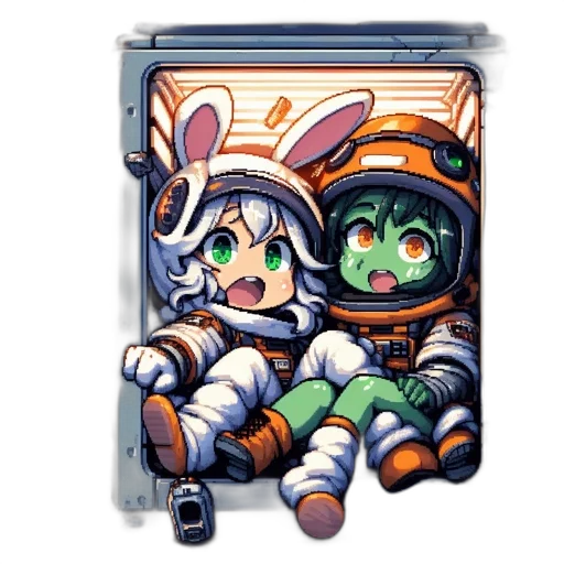 robot, pixel art, concept art, cyberpunk transparent PNG cut-out