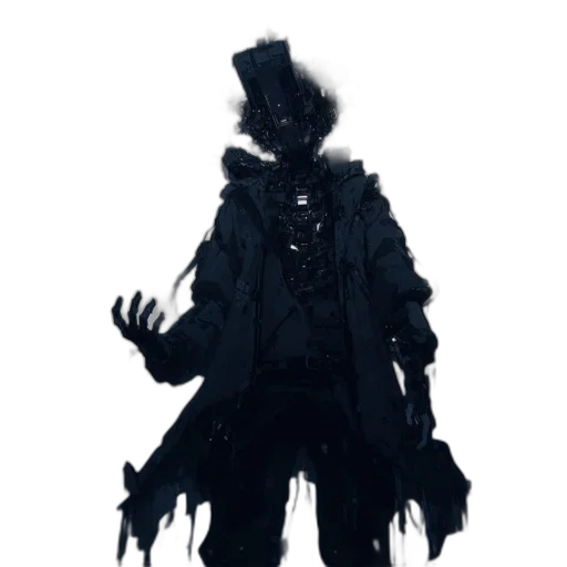 mask, jacket, staff, creature transparent PNG cut-out