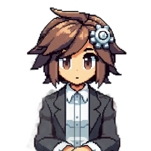staff, hat, robot, flower transparent PNG cut-out
