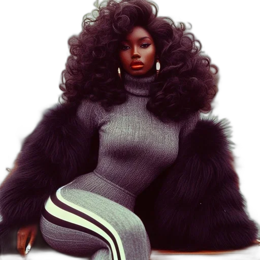 hair, jacket, dress, fantasy art transparent PNG cut-out