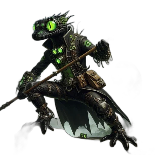 dragon, staff, creature, weapon transparent PNG cut-out