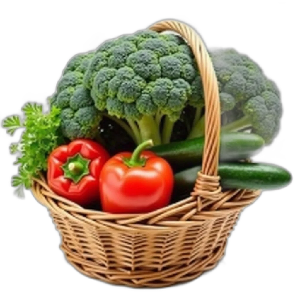 food, crown, photorealistic, green transparent PNG cut-out