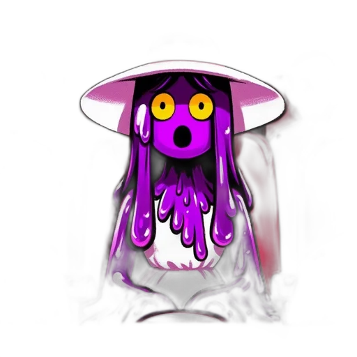creature, hat, mask, staff transparent PNG cut-out