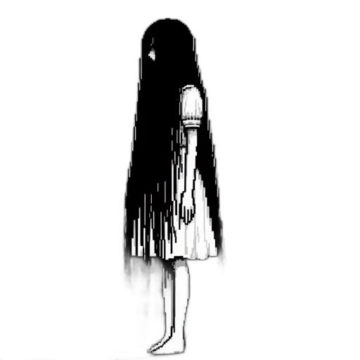 hair, dress, creature, mask transparent PNG cut-out