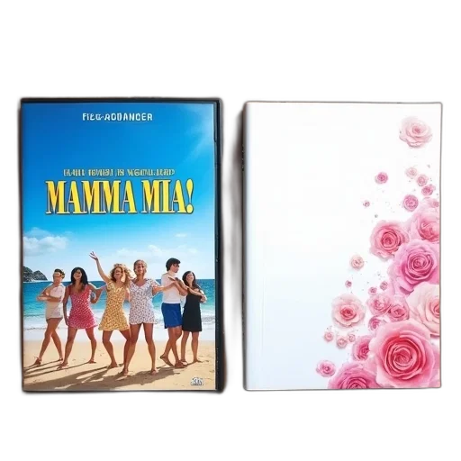 two, movie, covers, placed transparent PNG cut-out