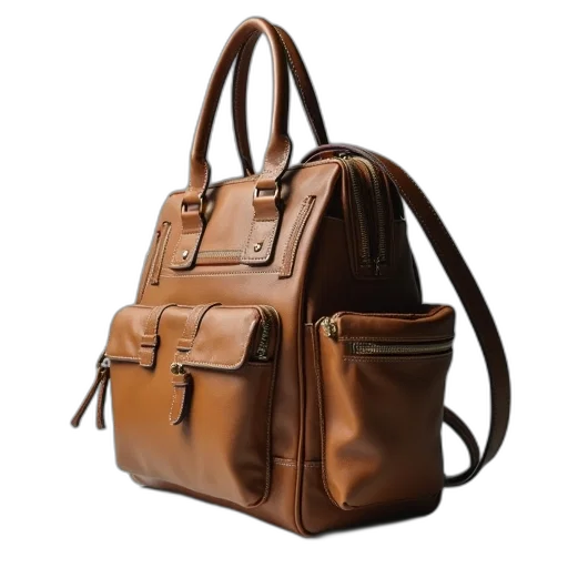 photorealistic, earth tones, bag, has transparent PNG cut-out