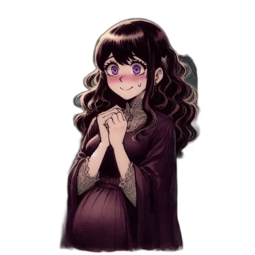 creature, dress, staff, face transparent PNG cut-out