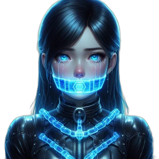 robot, face, mask, staff transparent PNG cut-out