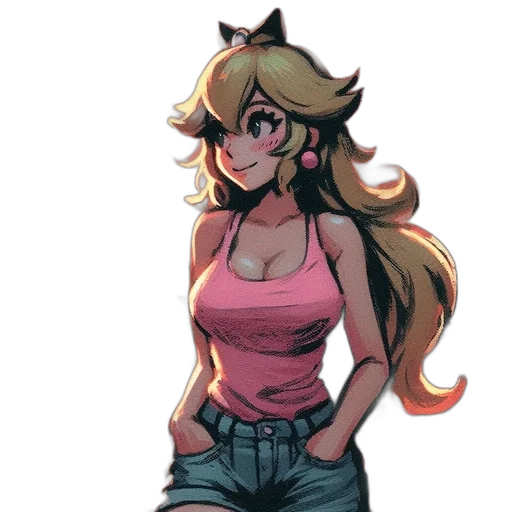 dress, staff, anime, concept art transparent PNG cut-out