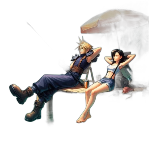 umbrella, concept art, pixel art, fantasy art transparent PNG cut-out